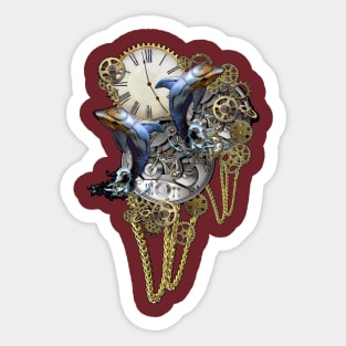 Steampunk fantasy Sticker